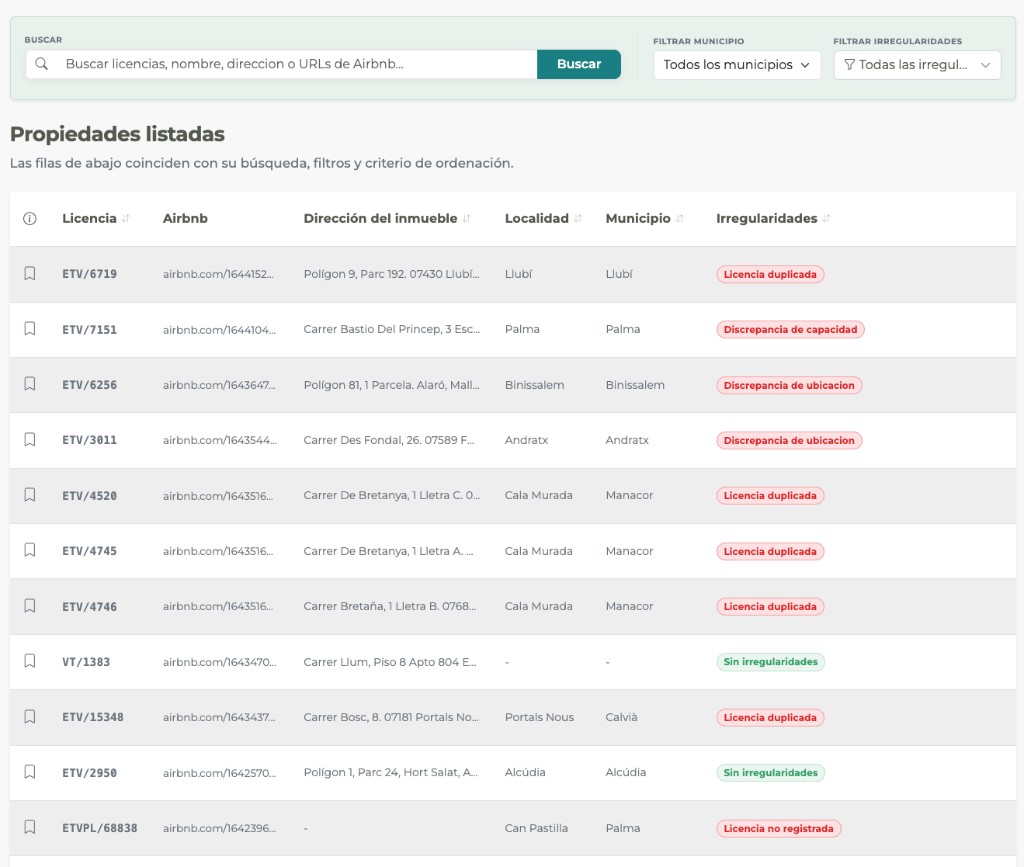 Browse properties preview
